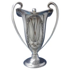 Frank Smith Sterling Silver Golf Club Trophy C.1909-1937 Loving Cup '#5969'