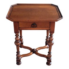 Vintage Fine French Rene Trotel Signed Fruitwood Side Table