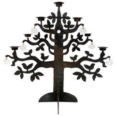 Bertil Vallien for Kosta Boda "Tree of Life" Candelabra