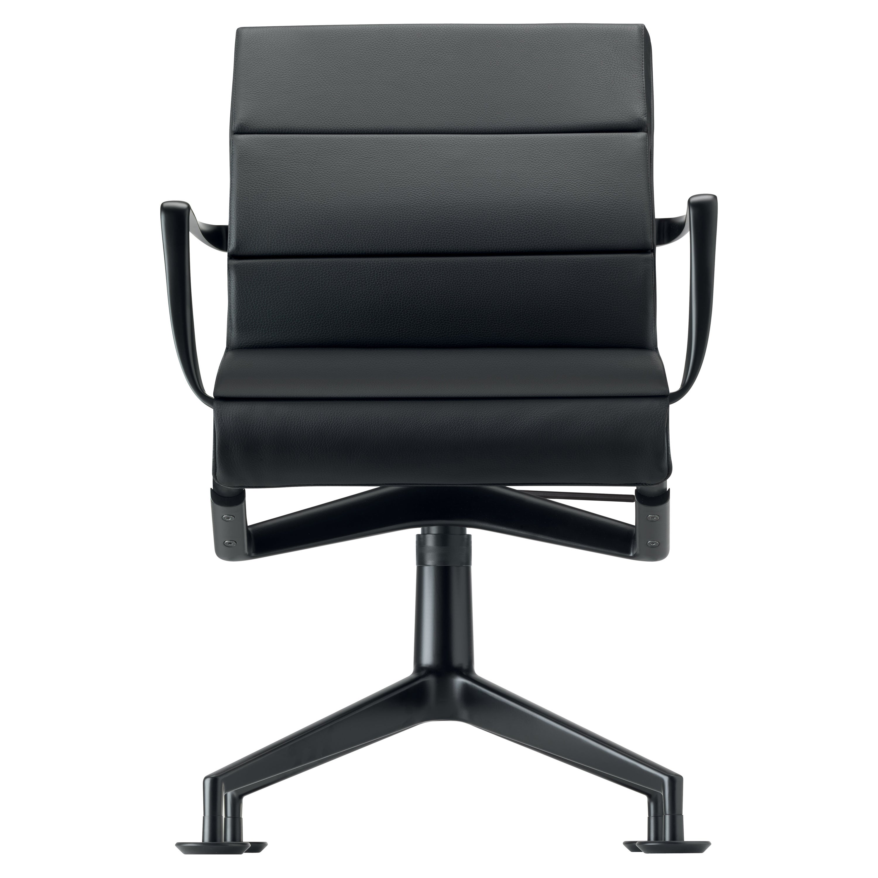 Alias 447 Meetingframe+ Tilt 47 Chair in Black Mesh with Lacqured Aluminum Frame For Sale
