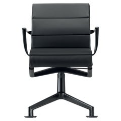 Alias 447 Meetingframe+ Tilt 47 Chair in Black Mesh with Lacqured Aluminum Frame