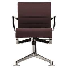 Alias 447 Chaise Meetingframe+ Tilt 47 avec assise violette et cadre en aluminium chromé