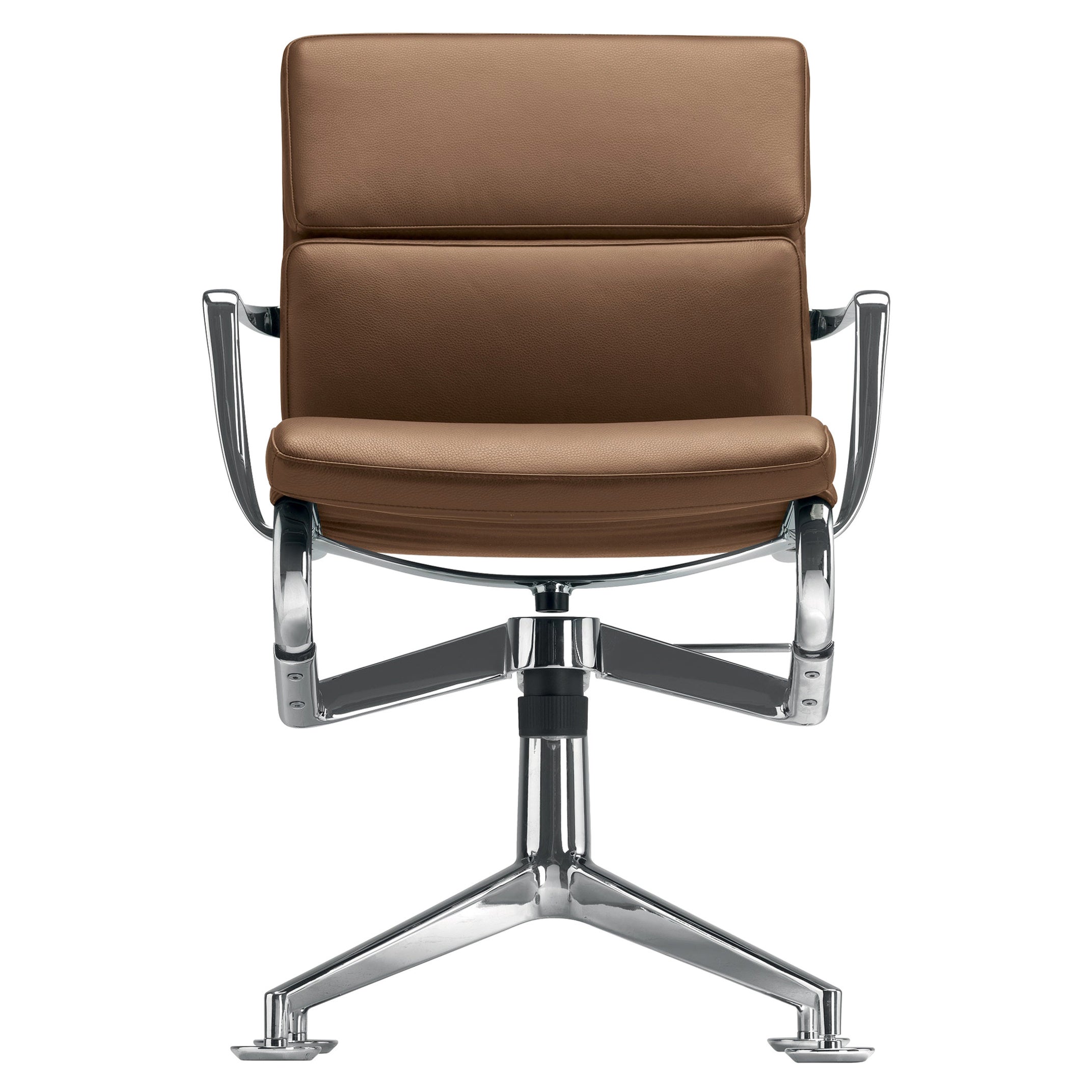 Alias 447 Meetingframe+ Tilt 47 Chair in Black Seat with Chromed Aluminum Frame For Sale