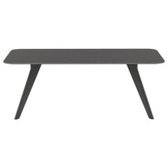 Table rectangulaire Alias AGO AG5 avec cadre en chêne gris et métal laqué