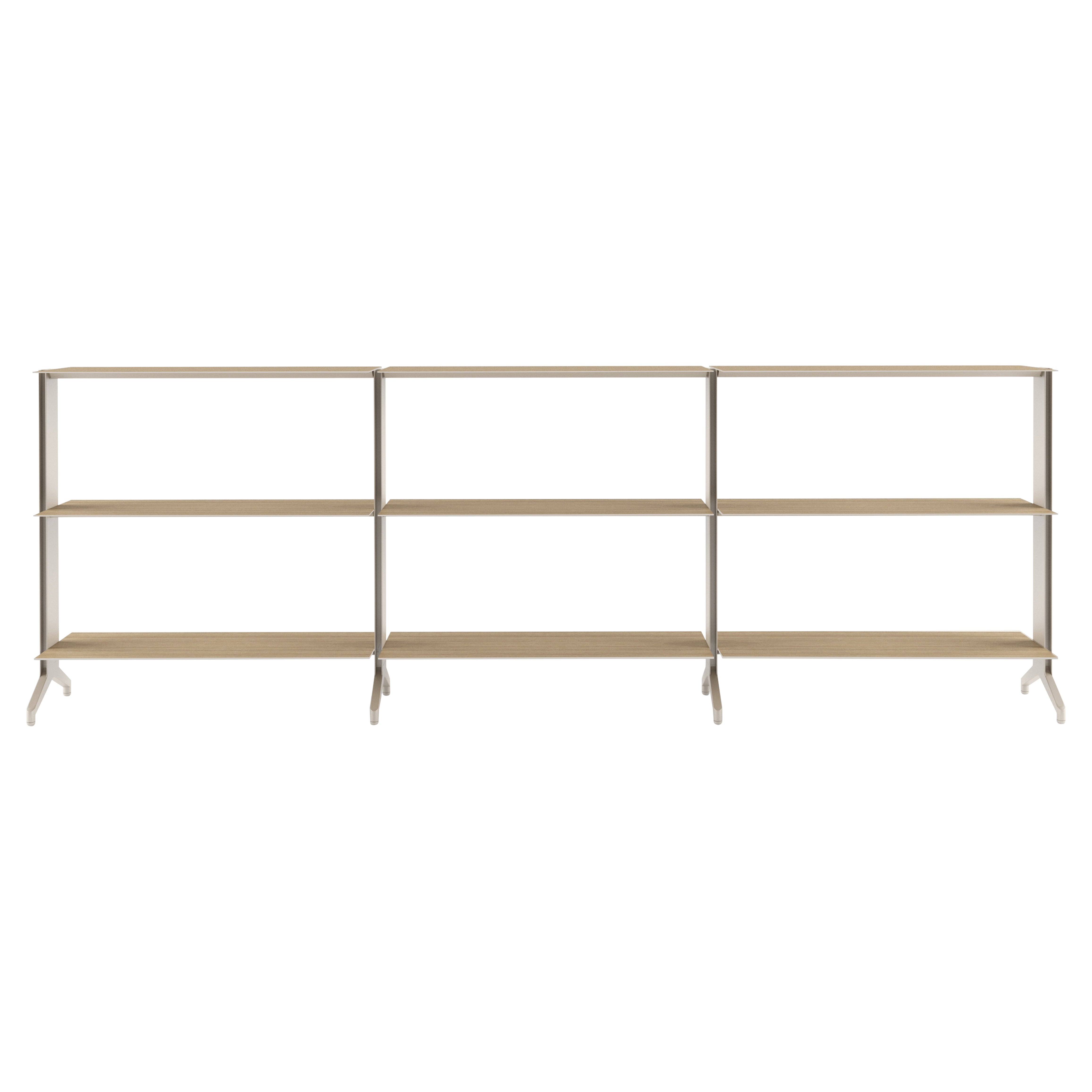 Alias S01 Aline Bookshelf in White Lacquered Aluminum Frame by Dante Bonuccelli For Sale