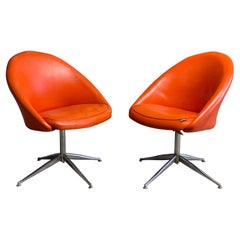1960s Viko Baumritter Swivel Chairs, a Pair