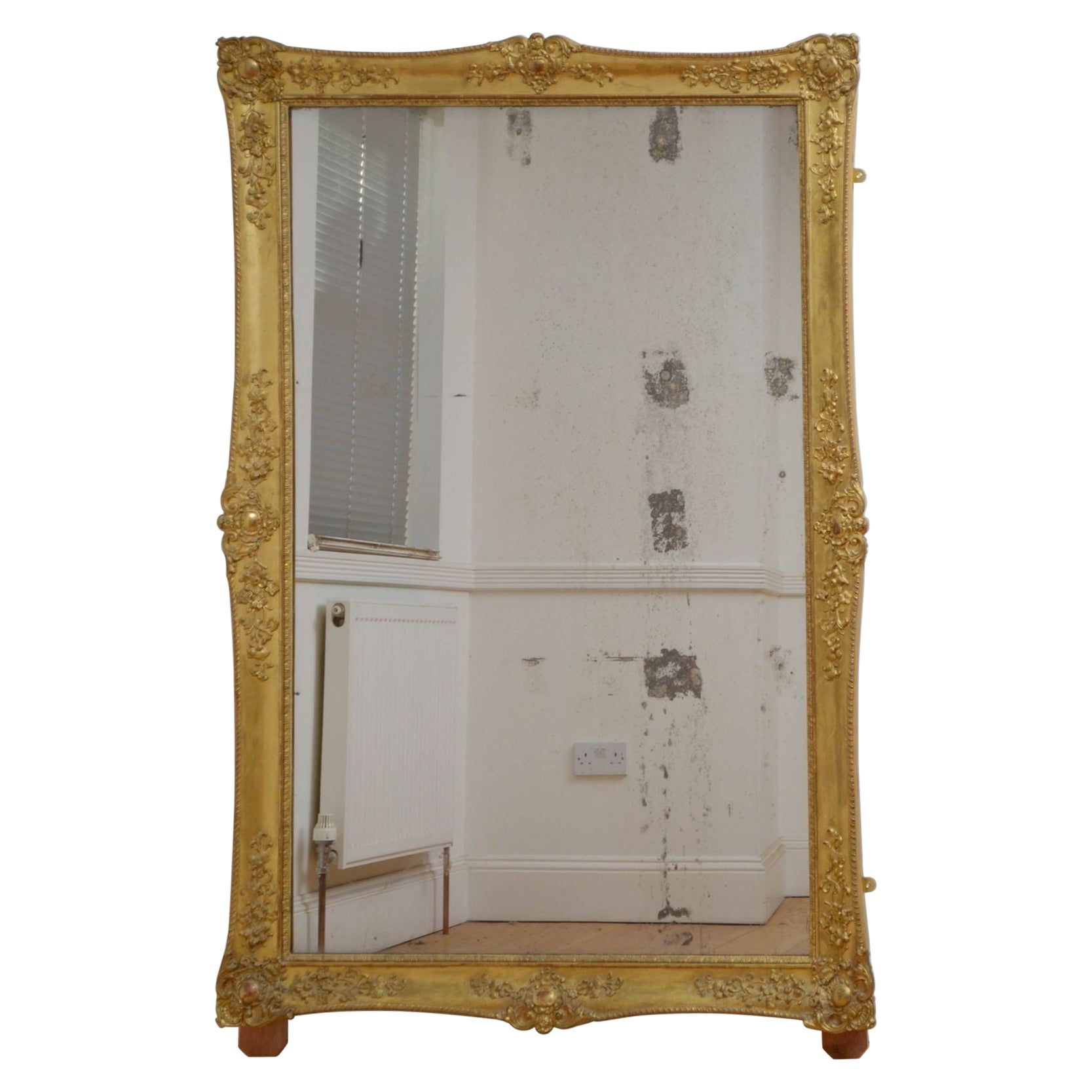 Large 19th Century Mirror For Sale