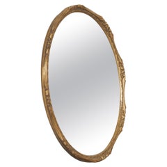 Elegant Mirror in Gold Painted Wood 1920s