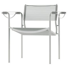 Alias 109 Spaghetti Armchair with Beige PVC Seat and Sand Lacquered Steel Frame