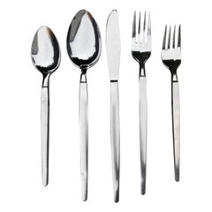 Vintage Stanley Roberts "ASTRO" Stainless Steel Flatware Set Japan - service for 12
