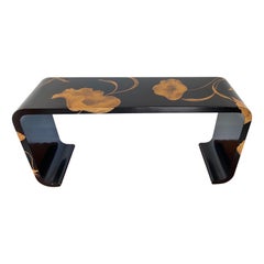 Mid to Late 20th Century Asian Lacquered Console Table