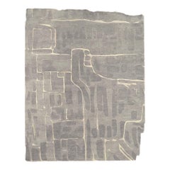 Eskayel, Portico, Greyscale Rug, New Zealand Wool Cross Weave