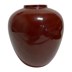Vintage Diane Love Mikasa Oxblood Red Porcelain Vase