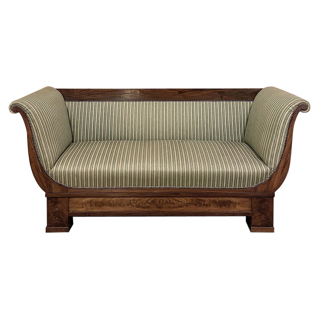 19th Century French Charles X Mahogany Sofa