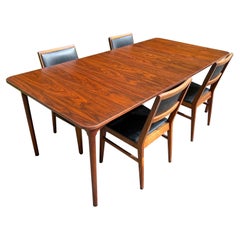 Walnut Dining Set with Four Chairs by Jack Cartwright