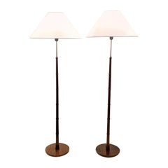 Pair of Midcentury Floor Lamps Designed by Esben Klint for Le Klint
