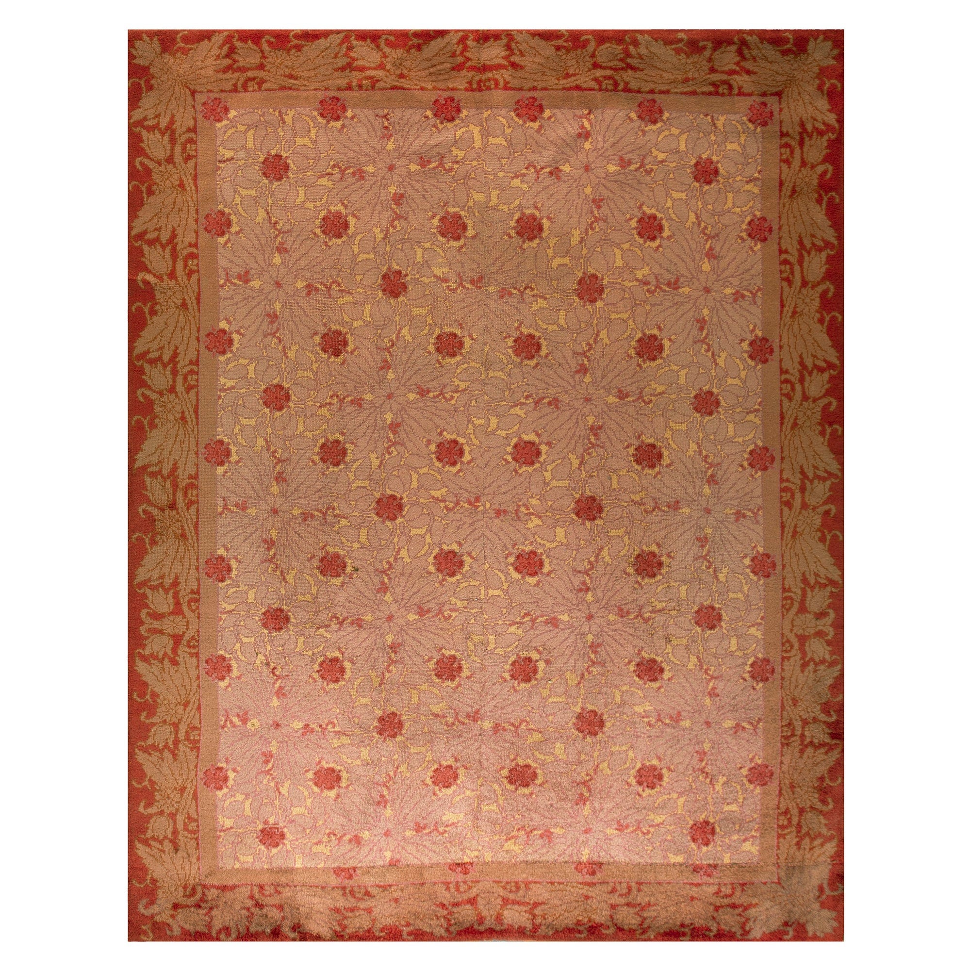 Early 20th Century Irish Donegal Arts & Crafts Carpet (10'8" x 13'3"-325 x 405)