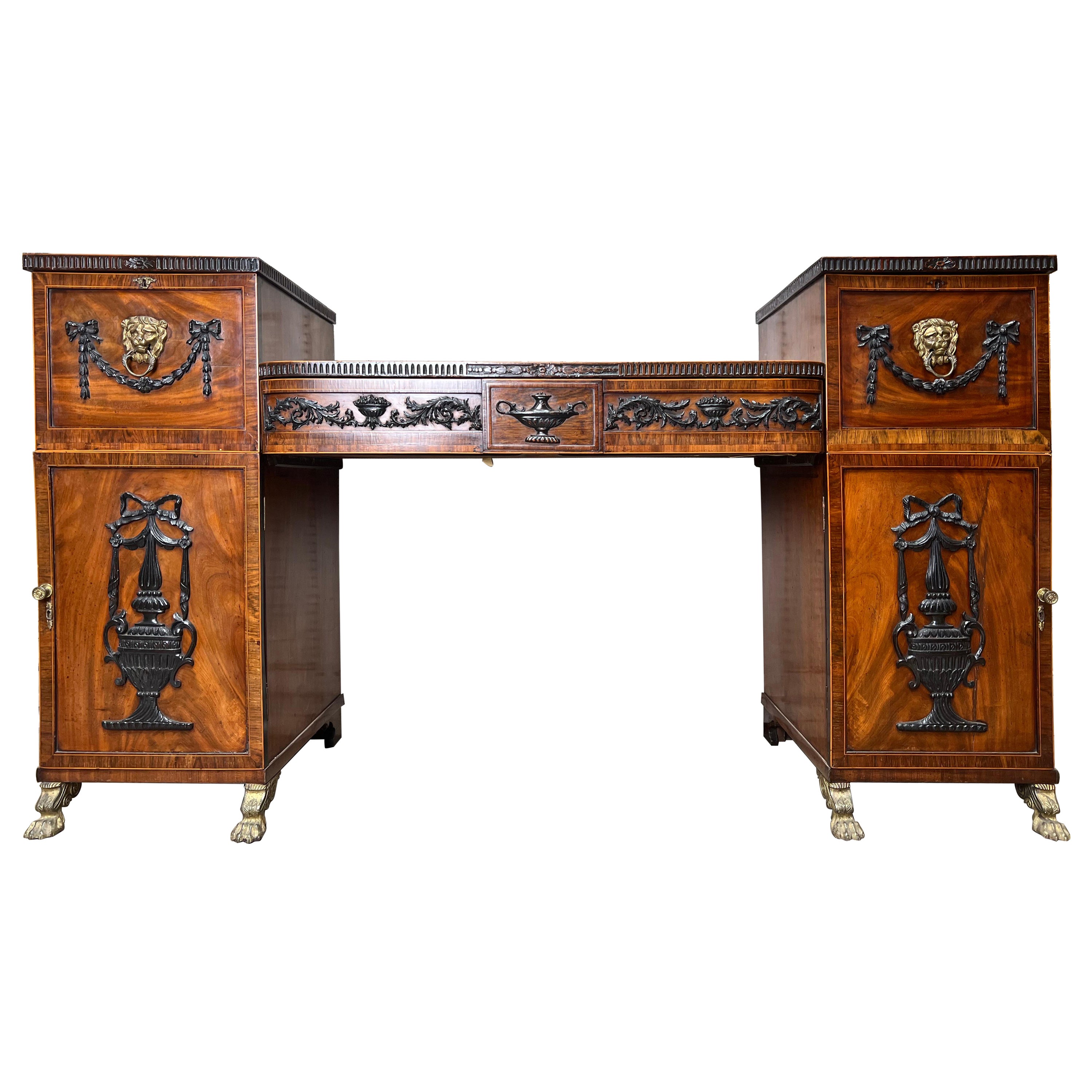 English Regency Mahogany Sideboard