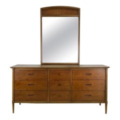 Vintage Mid-Century Modern Dresser with Mirror by Lane Furniture