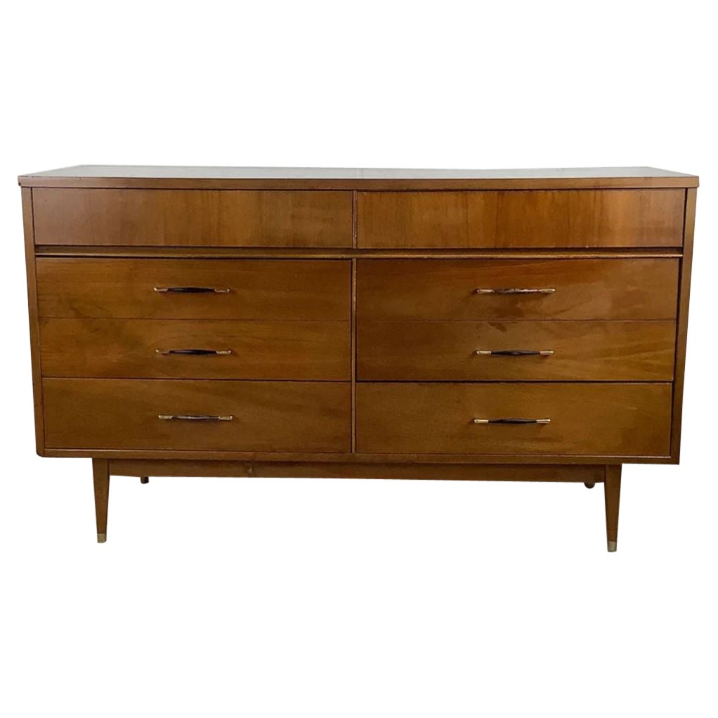 Mid-Century Modern Six Drawer Dresser