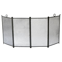 Antique French Napoleon III Fireplace Screen o Pantalla de chimenea, Siglo XIX