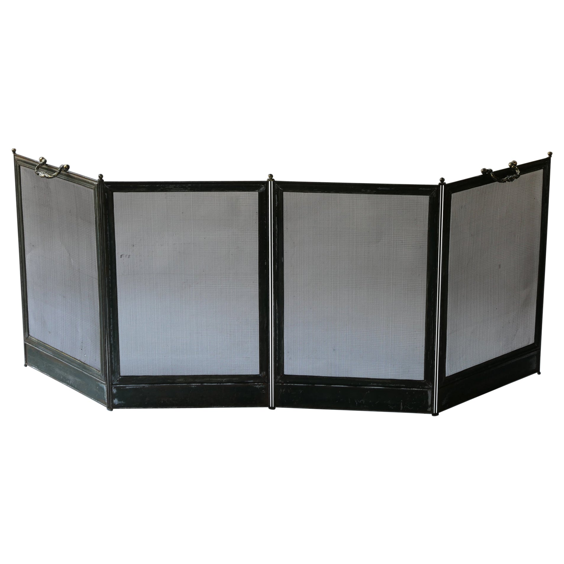 Antique French Napoleon III Fireplace Screen or Fire Screen, 19th - 20th Century For Sale