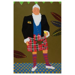 'Night on the Tiles' Portrait Painting by Alan Fears Pop Art Kilt, Scotland