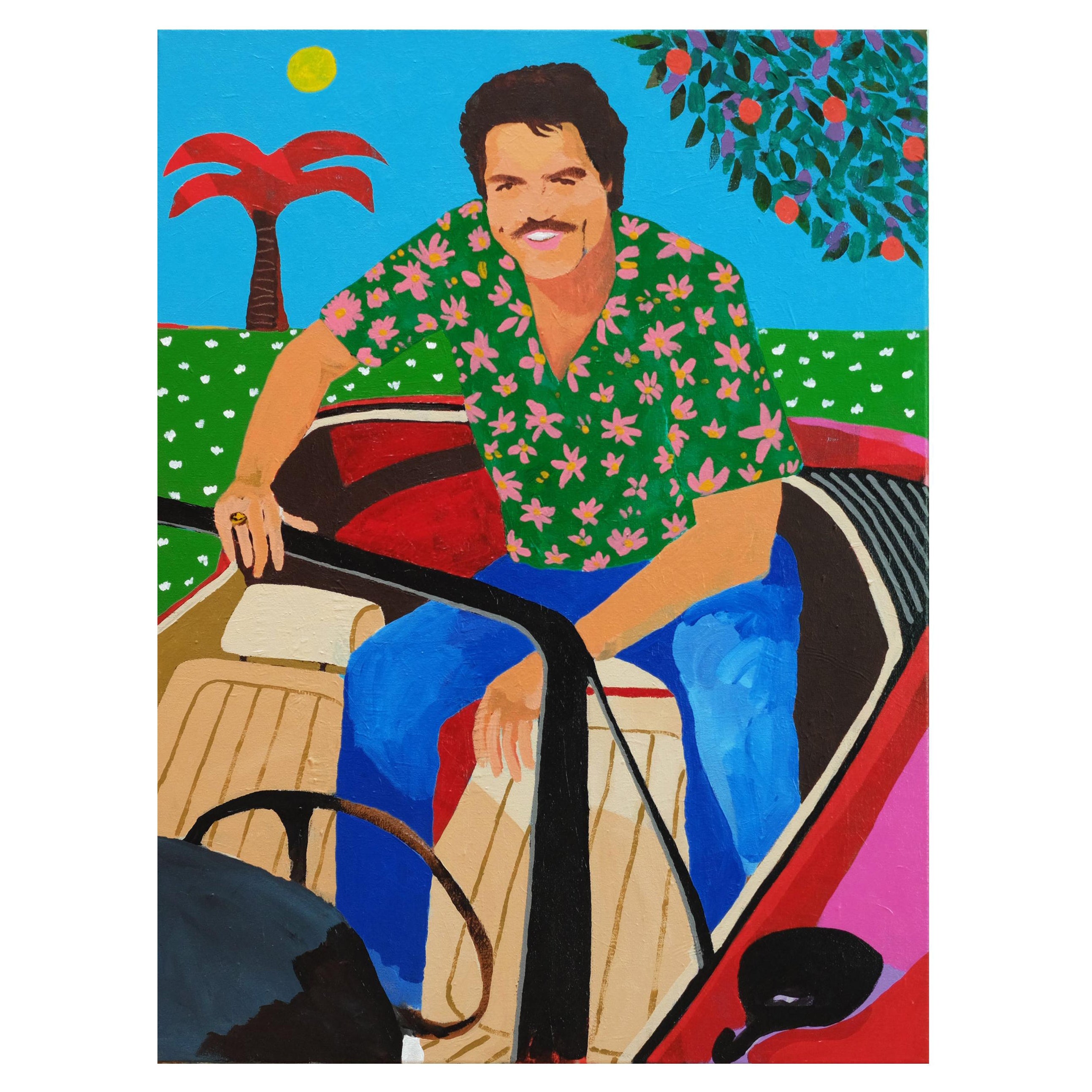 'Riding High' Portrait Painting by Alan Fears Pop Art For Sale
