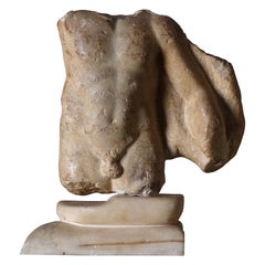 Roman marble torso of a satyr - 2nd century AD