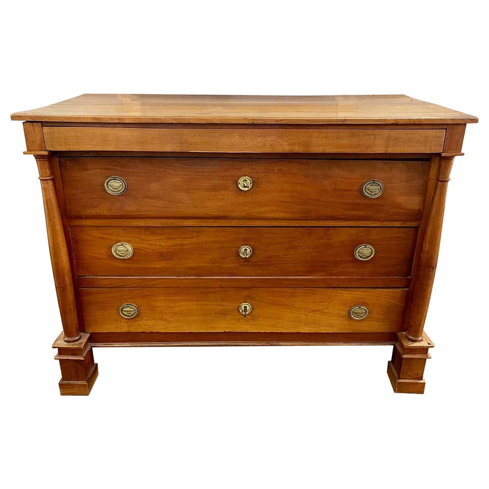 French Empire Mahogany Commode For Sale at 1stDibs