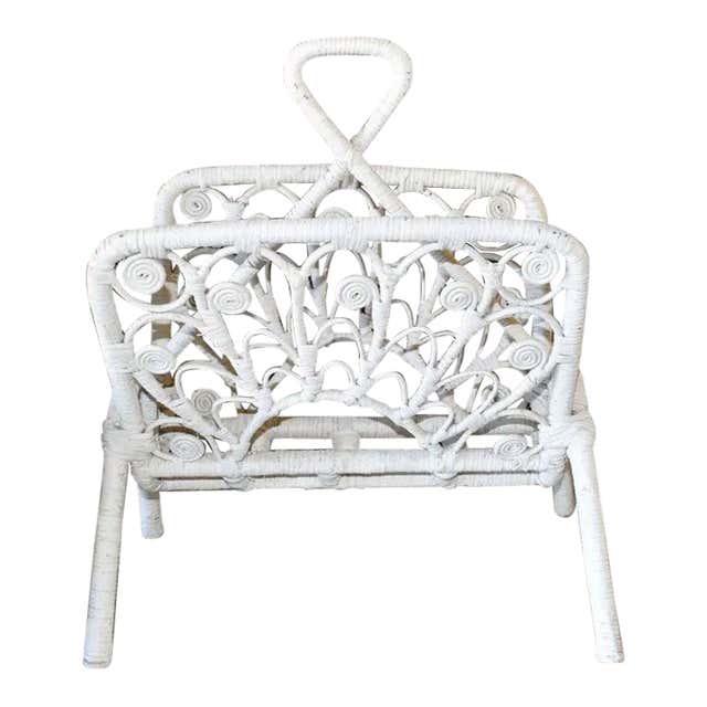 Waterfall Magazine Rack Dorothy Thorpe Hollywood Regency Lucite and Chrome Waterfall Magazine ...