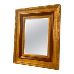 Large Hollywood Regency Gilded Wood Mirror