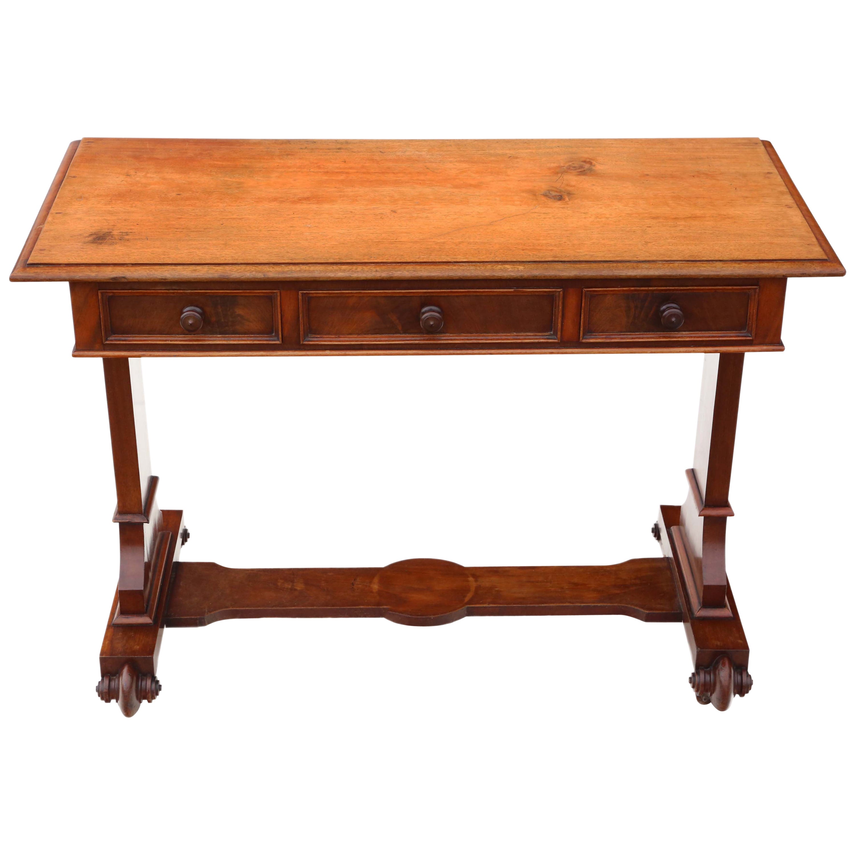 Antique Quality 19th Century Mahogany Writing Side Table Desk