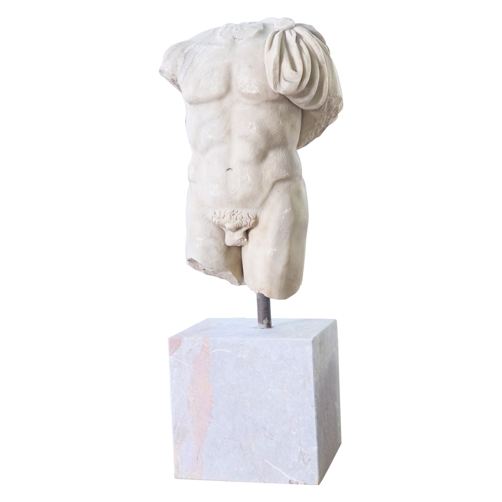 Life-size Roman Bust Statue, 20th Century  For Sale