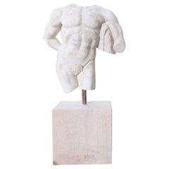 Vintage Life-size Roman Bust Sculpture, 20th Century 