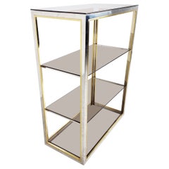 Vintage Brass and Chrome Etagere, 1970s