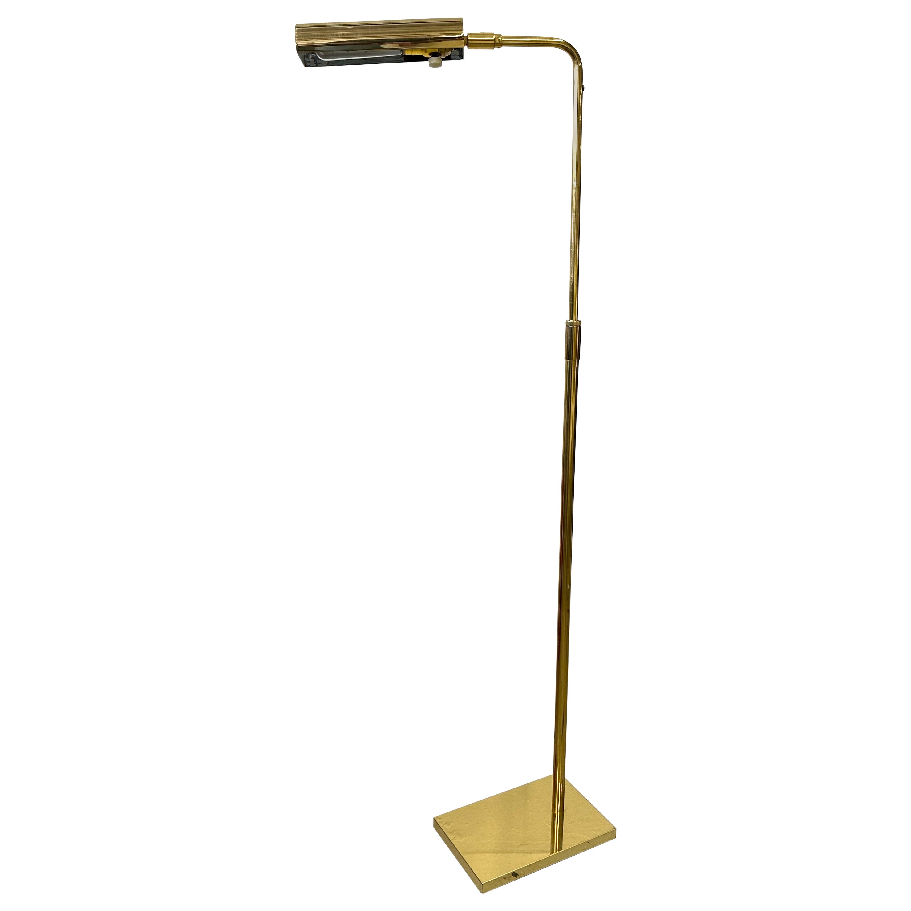 Koch and Lowy Brass Adjustable Floor Lamp