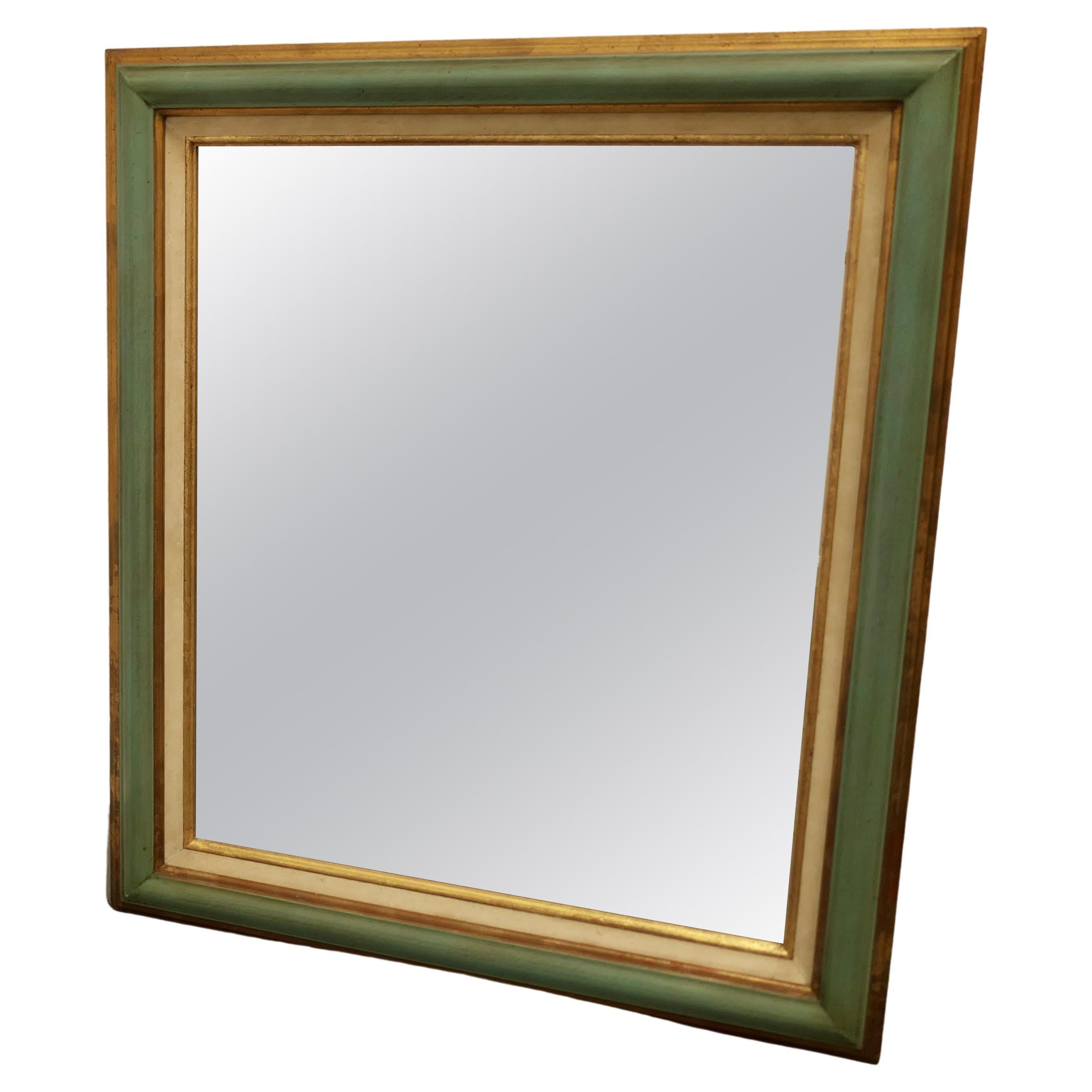 Elegant French Painted Frame Wall Mirror