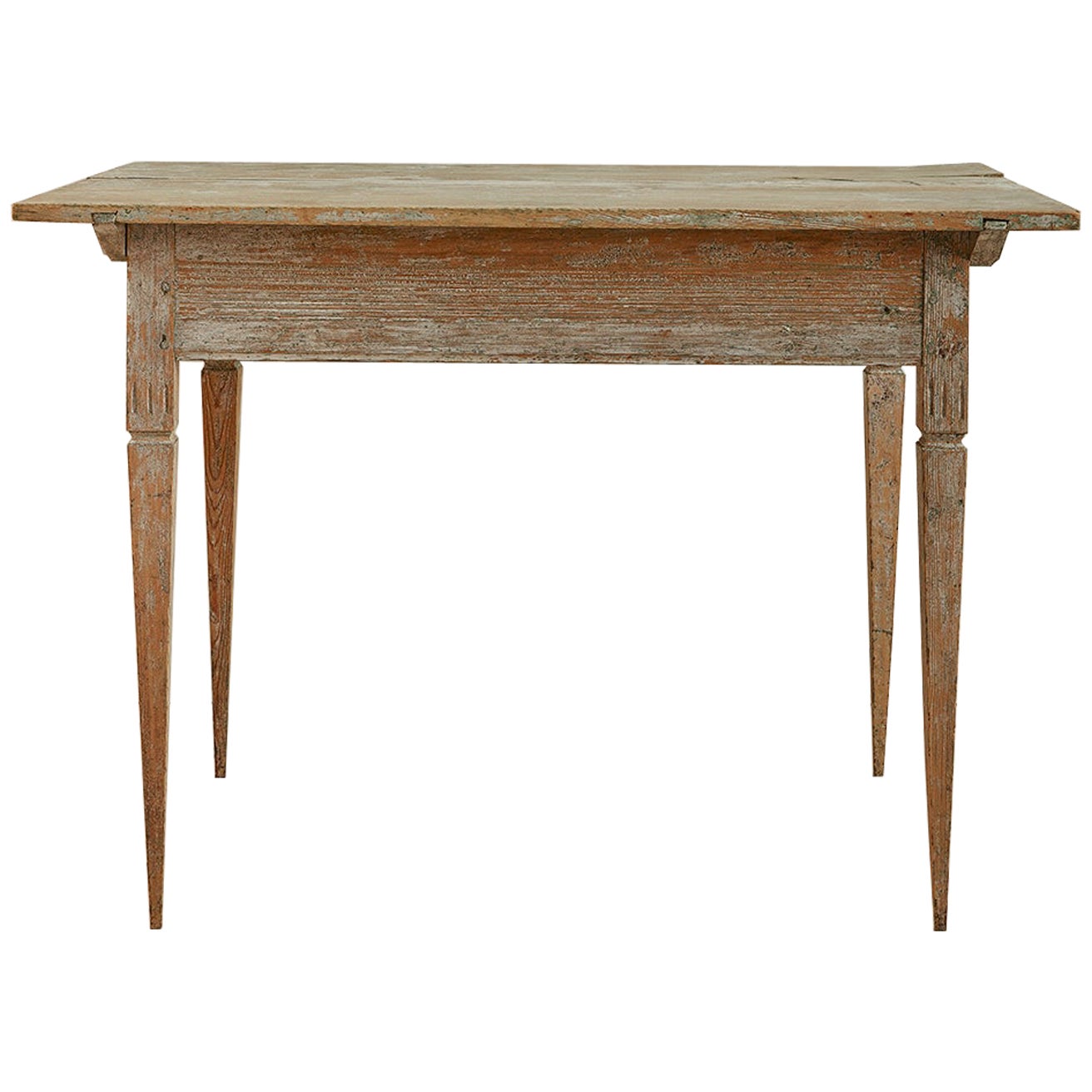 Antique Gustavian Pine Table, Sweden, Late 18th Century