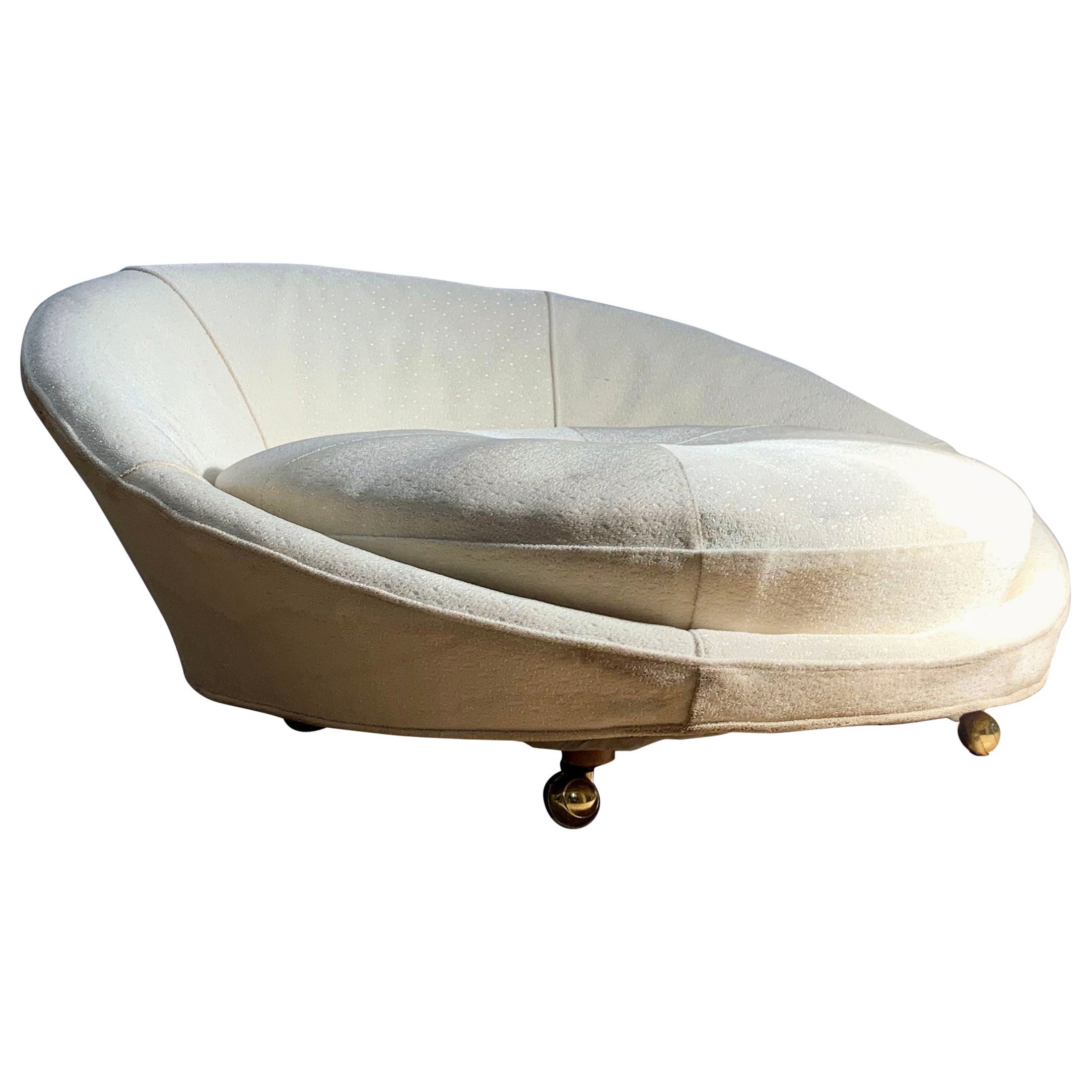 Vintage Milo Baughman Style Satellite Sofa Lounge Chair