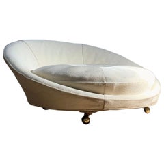 Vintage Milo Baughman Style Satellite Sofa Lounge Chair