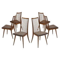 Ernst Martin Dettinger Set of "6057" Ash Chairs, Germany 1950s