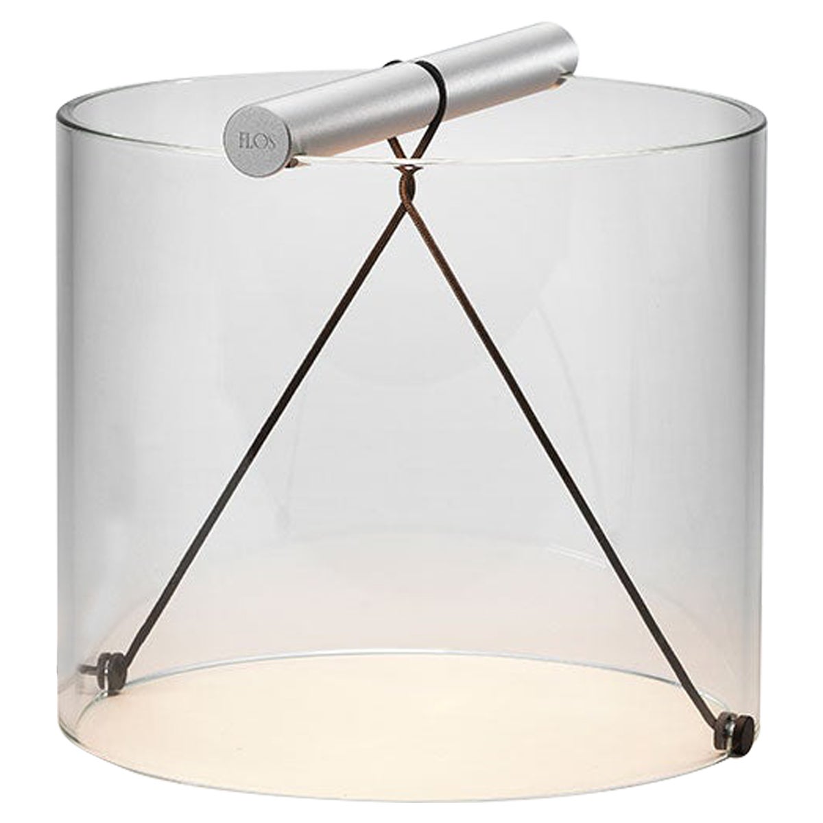 Lámpara de mesa Flos To-Tie T1 en anodizado natural by Guglielmo Poletti