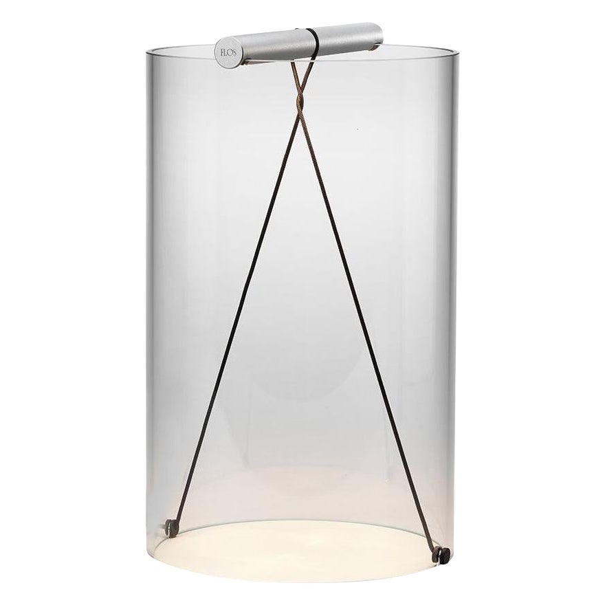 Lámpara de mesa Flos To-Tie T2 en anodizado natural by Guglielmo Poletti