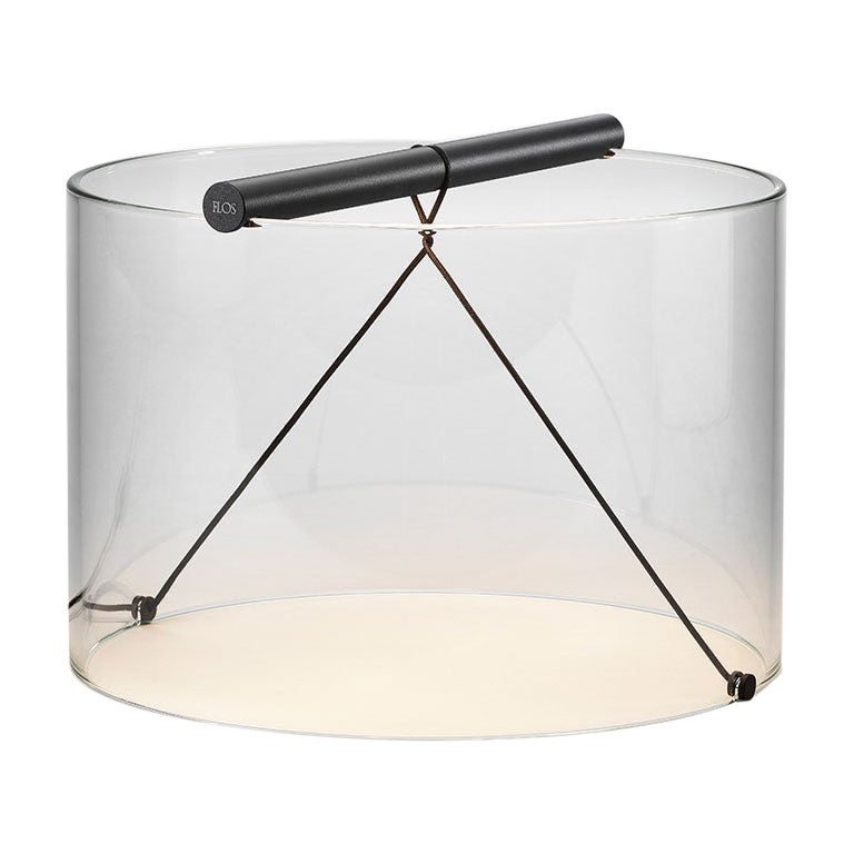 Flos To-Tischlampe T3 in eloxiertem Schwarz von Guglielmo Poletti