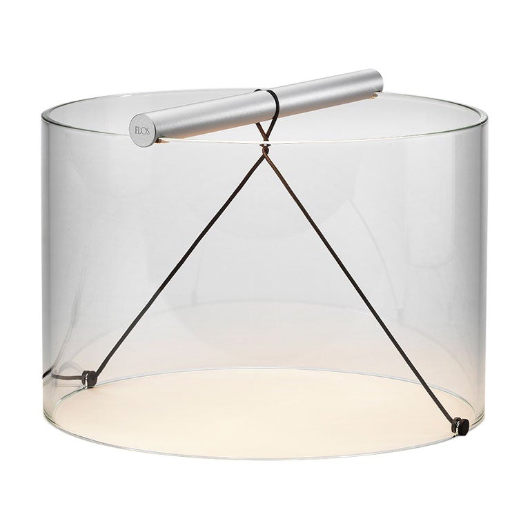 Flos To-Tie T3 Table Lamp in Anodized Natural by Guglielmo Poletti