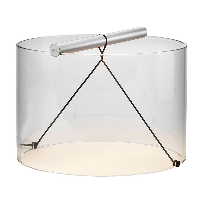 Lámpara de mesa Flos To-Tie T3 en anodizado natural by Guglielmo Poletti