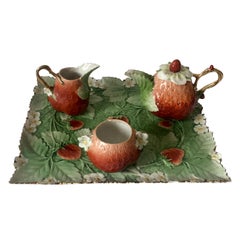 1920s Tea Set Royal Bayreuth Strawberry-Shape, Germany