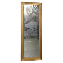 Fine Quality Distressed Antique Mirror Gilded Frame Horizontal or Vertical