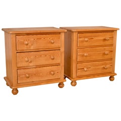 Pair of Small Pine Bedside Chests, c. 1950